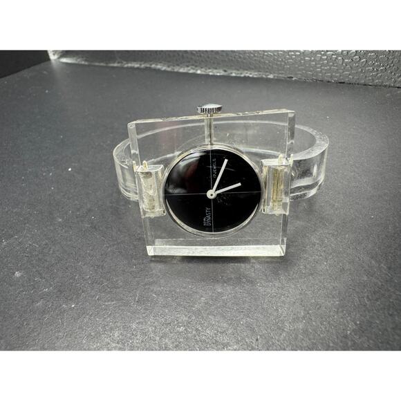 Vintage Retro Royal Dynasty 17 Jewels Clear Acrylic Ladies Wind Up Watch main image 6